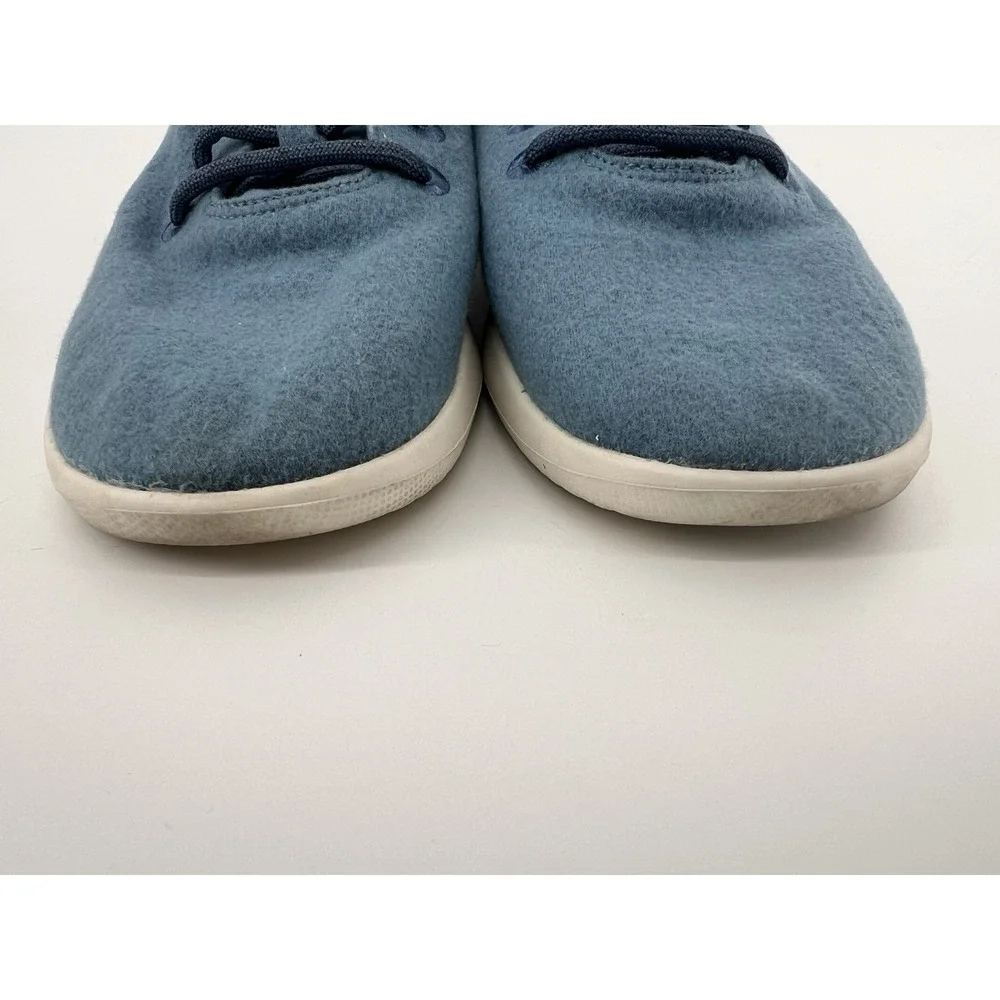 Allbirds Runner Shoes Mens 10 Blue Merino Wool Lace‎ Up Washable 0319 NV1 Casual